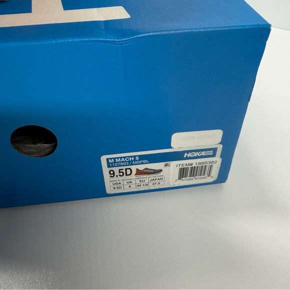 NIB •Hoka Mach 5 Running Shoe Size:9.5 - Picture 7 of 7